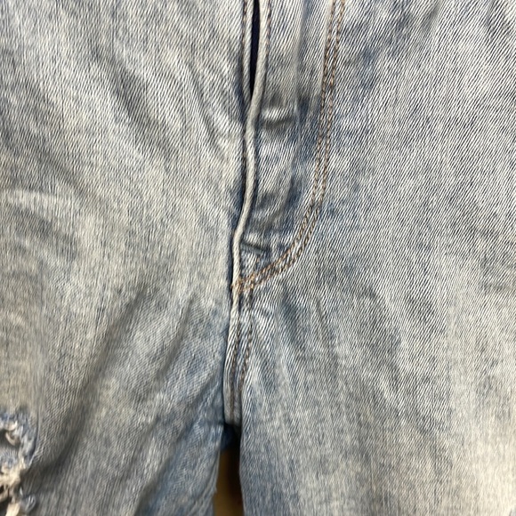 Distressed express jeans size 10 super skinny mid rise - Picture 6 of 10